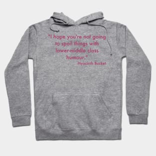Lower-middle class humor. Hoodie